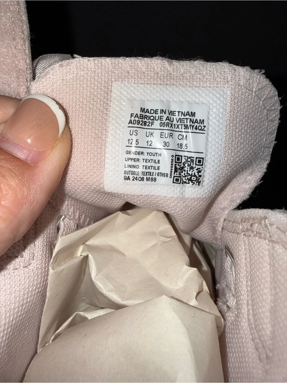 Converse High-Top Sneakers with Satin Bow - Light Pink